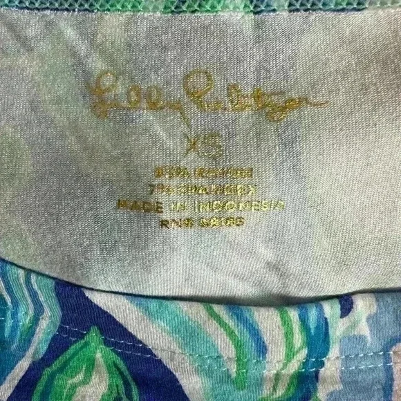 150. Lilly Pulitzer Sophie Dress Party Thyme 3/4 Sleeve UPF 50+ Straight Fit - Picture 5 of 8